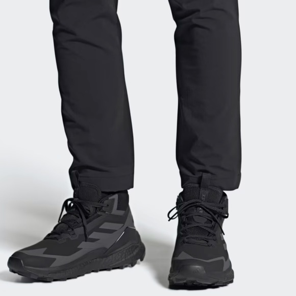 adidas Terrex Free Hiker GoreTex 2.0 Hiking Shoes Triple Black - Picture 5 of 12